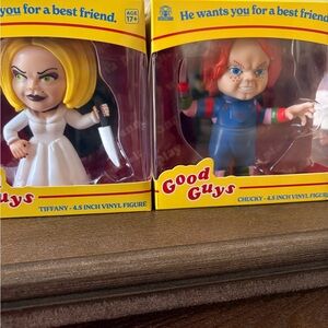 Chucky‎ & Tiffany Child's Play 4.5" Vinyl Figure CultureFly Good Guys Doll NEW